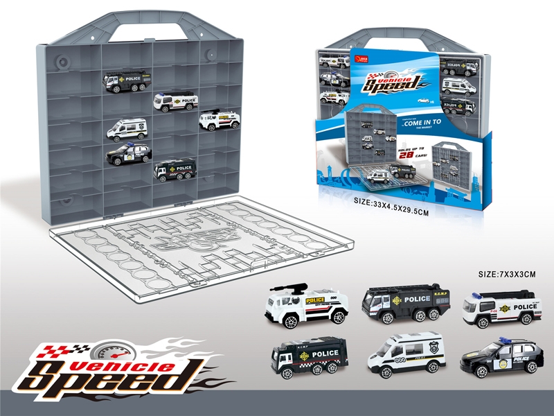 FREE WAY POLICE CAR 6 PCS - HP1162185