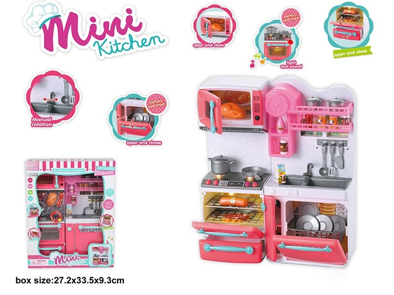 KITCHEN SET W/LIGHT & MUSIC,2AAA INCLUDED - HP1162552