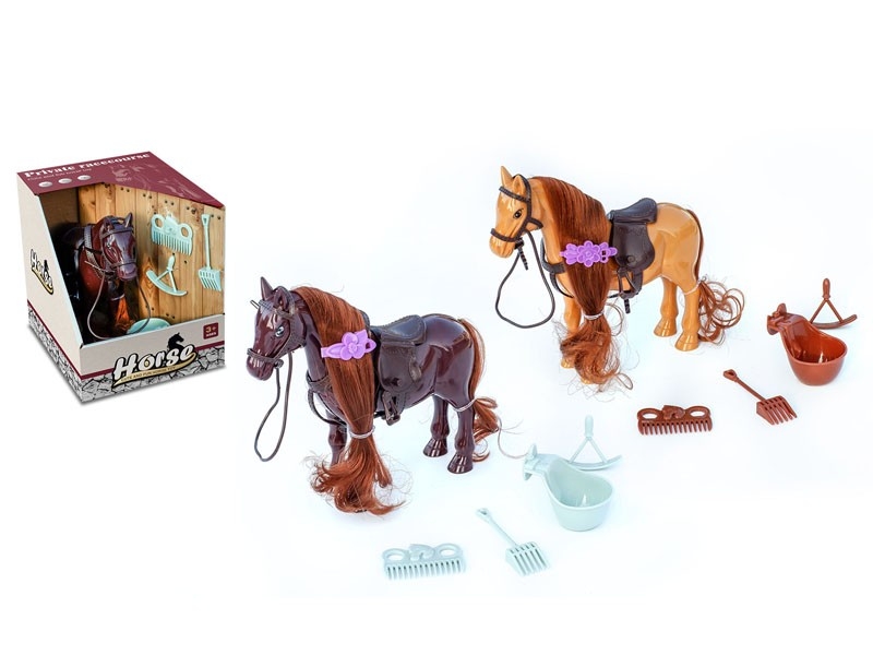 HORSE W/ACCESSORIES,BROWN/YELLOW - HP1162780
