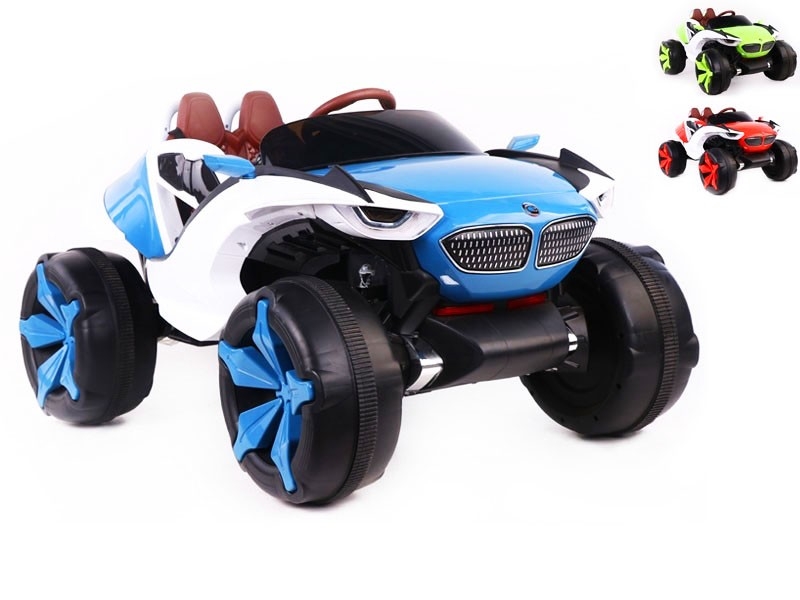 B/O 4WD CHILD CAR W/EARLY EDUCATION & MUSIC & USB & MP3 & SD JACK & REMOTE CONTROL,RED/BLUE/GREEN - HP1162893