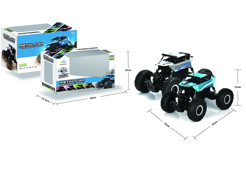 1:14 4 FUNCTION R/C DIE CAST CAR INCLUDED BATTERY，2ASST. - HP1163057