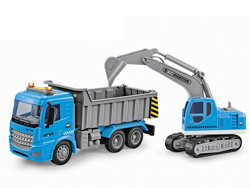 FRICTION CONSTRUCTION TRUCK W/LIGHT&MUSIC - HP1163075