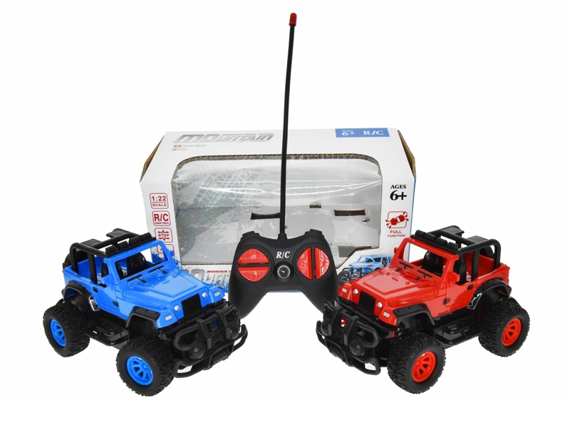 1:22 4 FUNCTION R/C CAR,NOT INCLUDED BATTERY，RED/BLUE - HP1163098