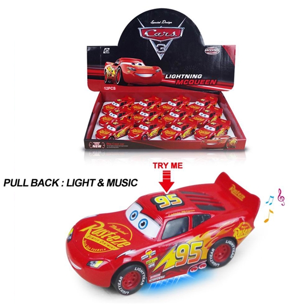 PULL BACK DIE CAST CAR W/LIGHT&MUSIC - HP1164230