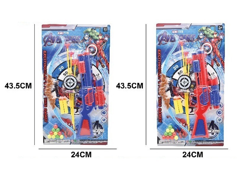 PINGPONG GUN SET，RED/BLUE - HP1164383