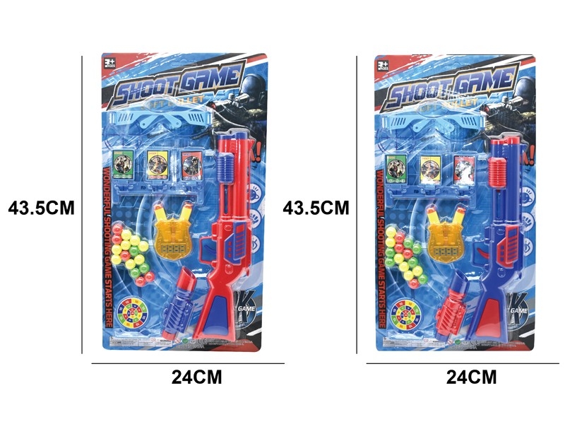 PINGPONG GUN SET，RED/BLUE - HP1164409