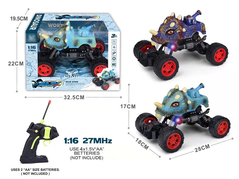 1:16 4-CHANNEL RC CAR W/LIGHT&DARK BLUE，BABY BLUE&NOT INCLUDE BATTERY - HP1164532