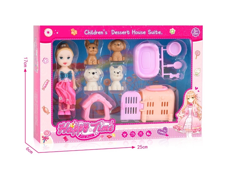 SOLID BODY DOLL W/ACCESSORIES & PET - HP1164570