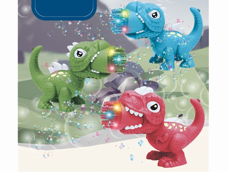 DINOSAUR 9 HOLES BUBBLE GUN (W/ MUSIC) - HP1164690