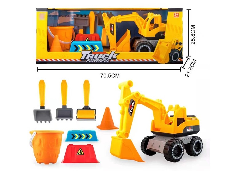 FRICTION CONSTRUCTION TRUCK 8PCS - HP1165333