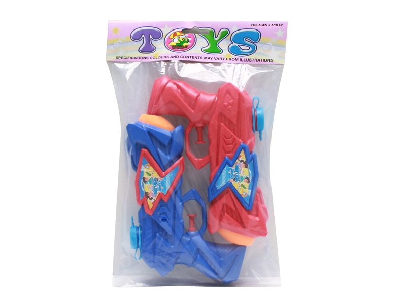 WATER GUN，RED/BLUE,2PCS - HP1165426