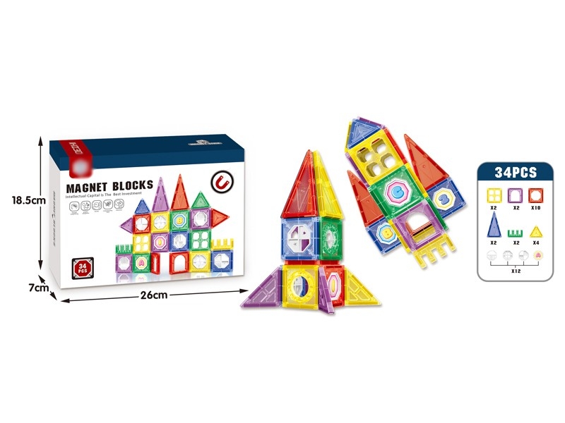 MAGNETIC BLOCKS 34PCS - HP1165447