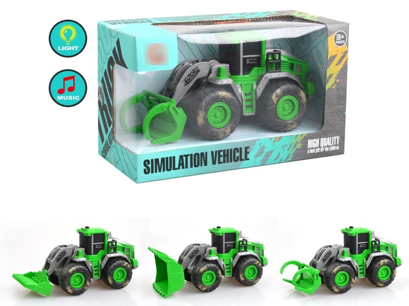 FRICTION FARMER TRUCK W/LIAGHT & MUSIC,3ASST - HP1165471