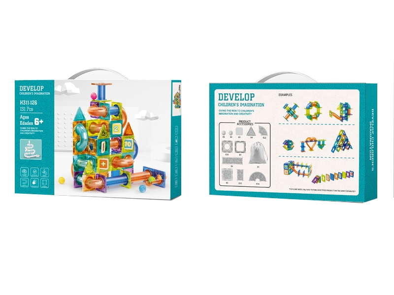 MAGNETIC BUILDING BLOCKS 131PCS - HP1165811