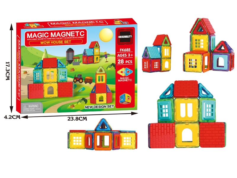 MAGNETIC BUILDING BLOCKS （28pcs） - HP1165813