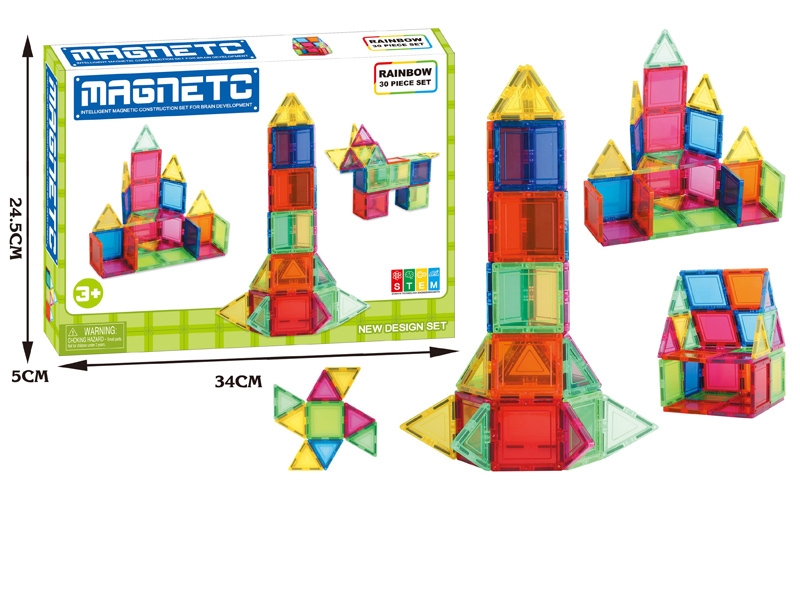 MAGNETIC BUILDING BLOCKS （30pcs） - HP1165816