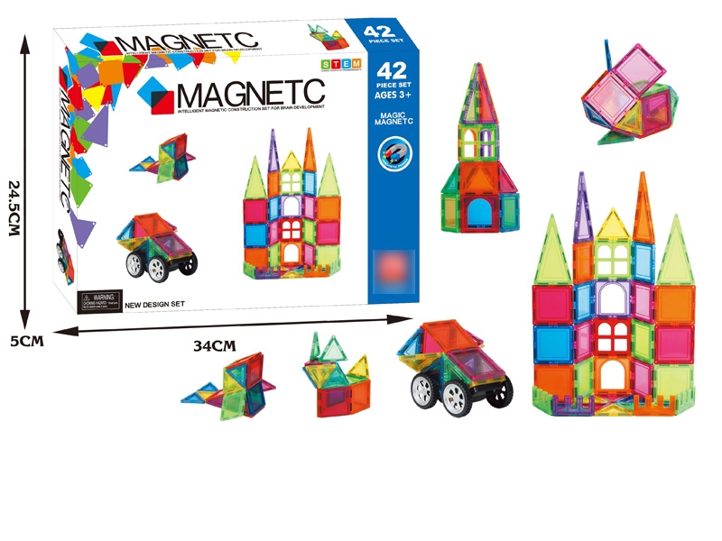 MAGNETIC BUILDING BLOCKS （42pcs） - HP1165817