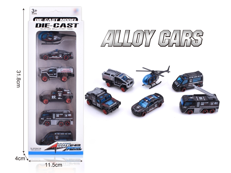 1:64 FREE WAY DIE-CAST CAR，6PCS - HP1165998