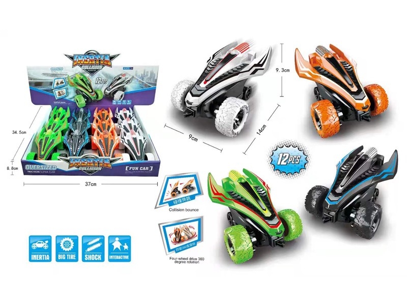 FRICTION CAR 12PCS/DISPLAY - HP1166009