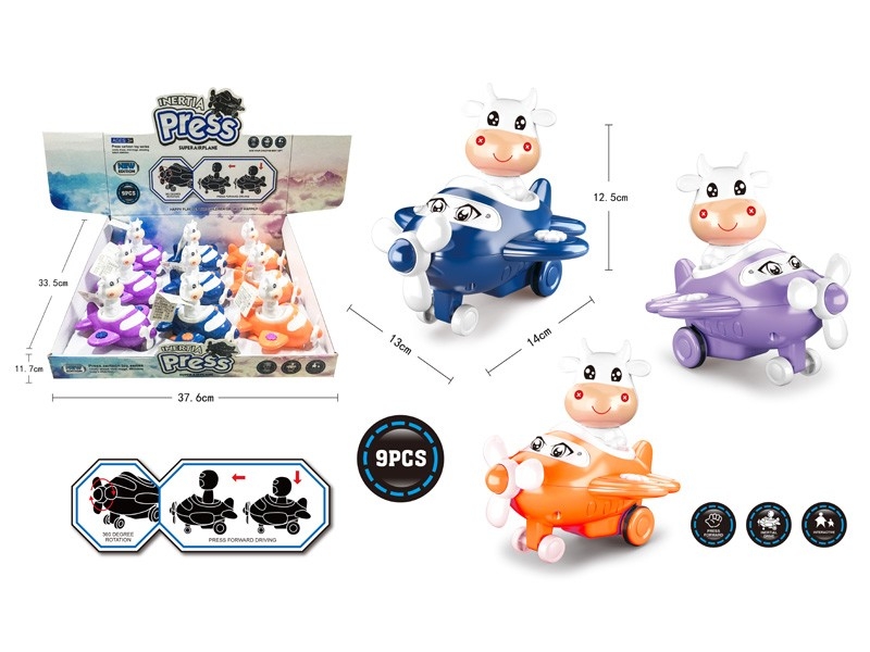 FRICTION AIRPLANE 9PCS/DISPLAY - HP1166054