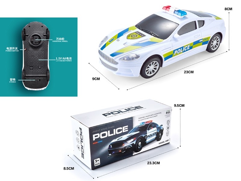 B/O BUMP & GO POLICE CAR W/LIGHT & MUSIC - HP1166165