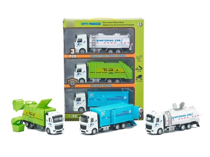1:32  PULL BACK DIE CAST CONSTRUCTION CAR，3PCS - HP1166300