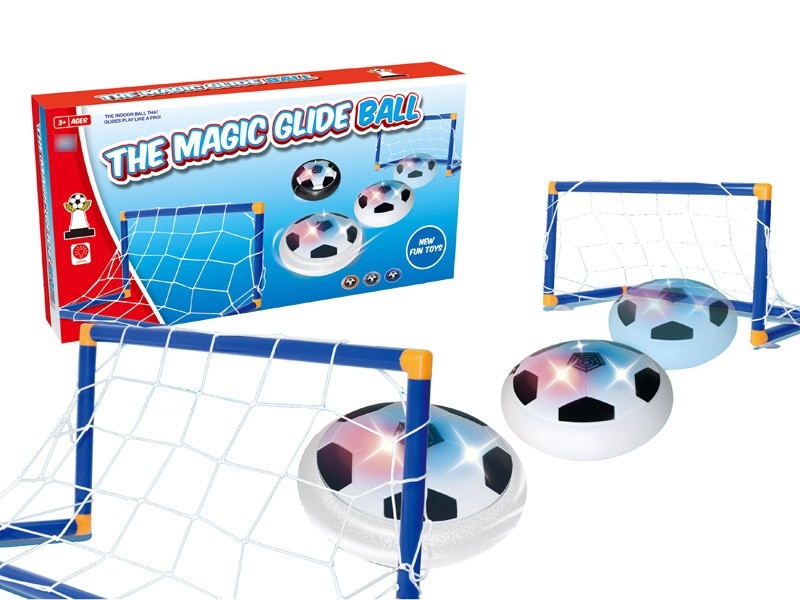 B/O SUSPENSION OF FOOTBALL W/LIGHT，NOT INCLUDE BATTERY WHITE & BLACK - HP1166319