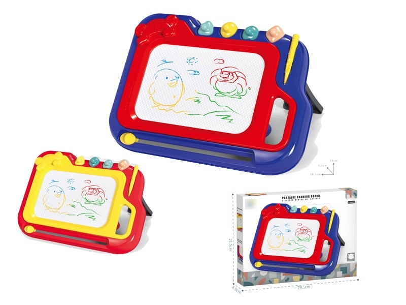 COLOR MAGNETIC DRAWING BOARD RED/DARK BLUE - HP1166341