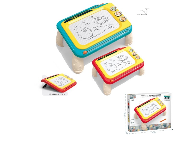 MAGNETIC DRAWING BOARD RED/BLUE GREEN - HP1166342