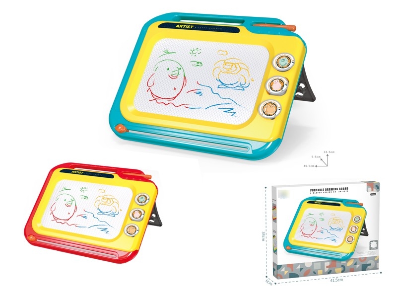 COLOR MAGNETIC DRAWING BOARD RED/BLUE GREEN - HP1166345