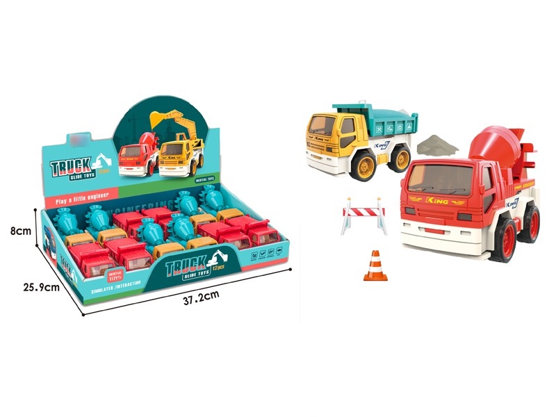 FRICTION CONSTRUCTION CAR 12PCS/DISPLAY - HP1166358