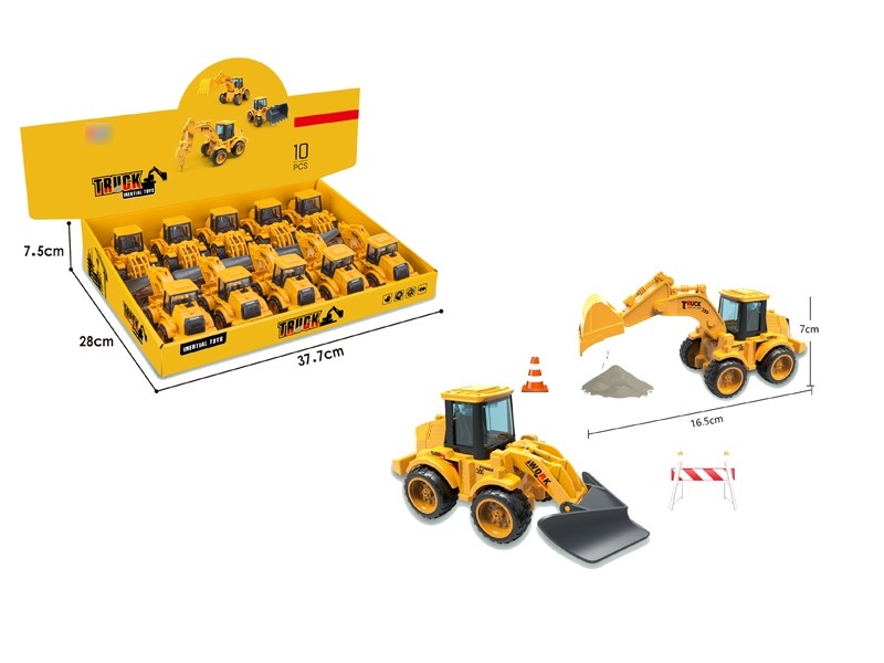 FRICTION CONSTRUCTION CAR 10PCS/DISPLAY - HP1166371