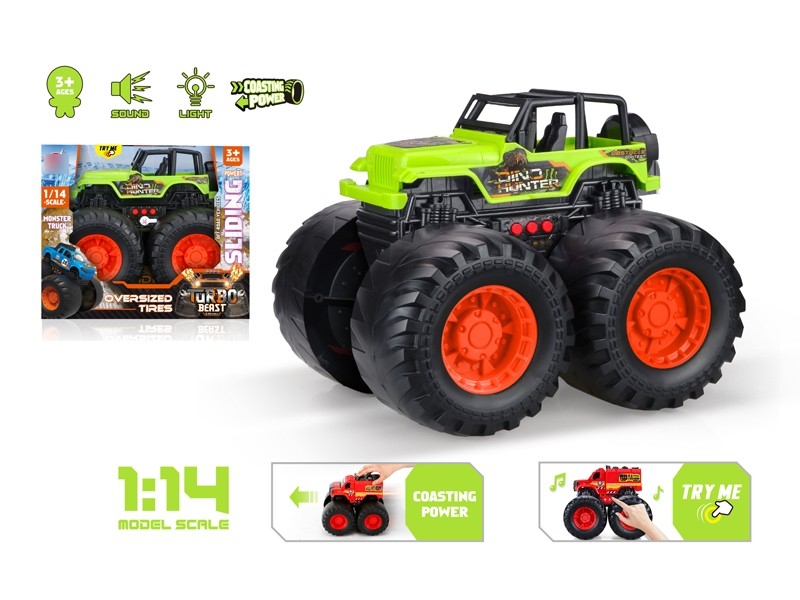 1:14 SCALE FREE WAY CAR W/LIGHT & MUSIC - HP1166491