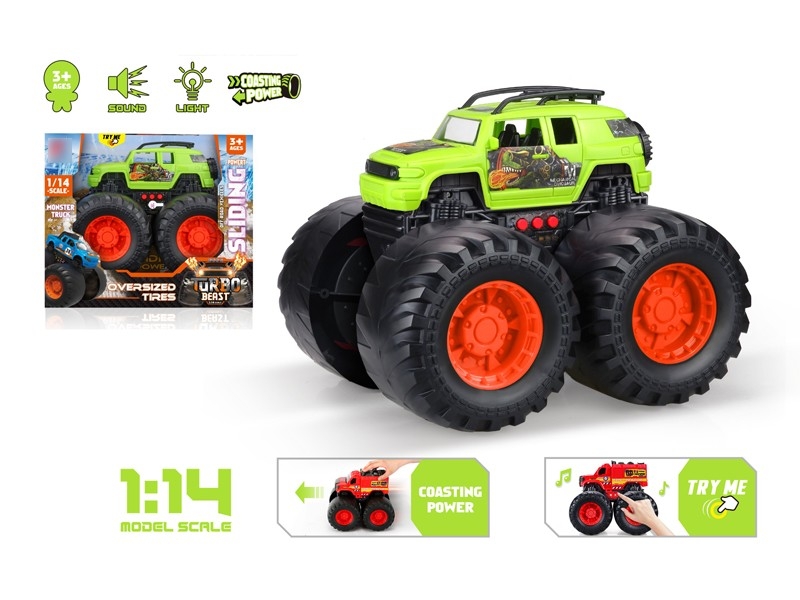 1:14 SCALE FREE WAY CAR W/LIGHT & MUSIC - HP1166501