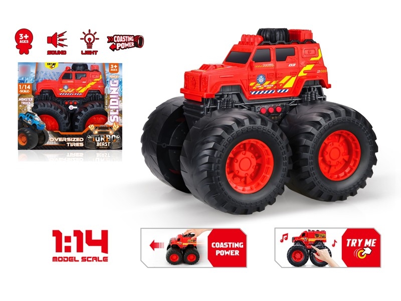 1:14 SCALE FREE WAY CAR W/LIGHT & MUSIC - HP1166506
