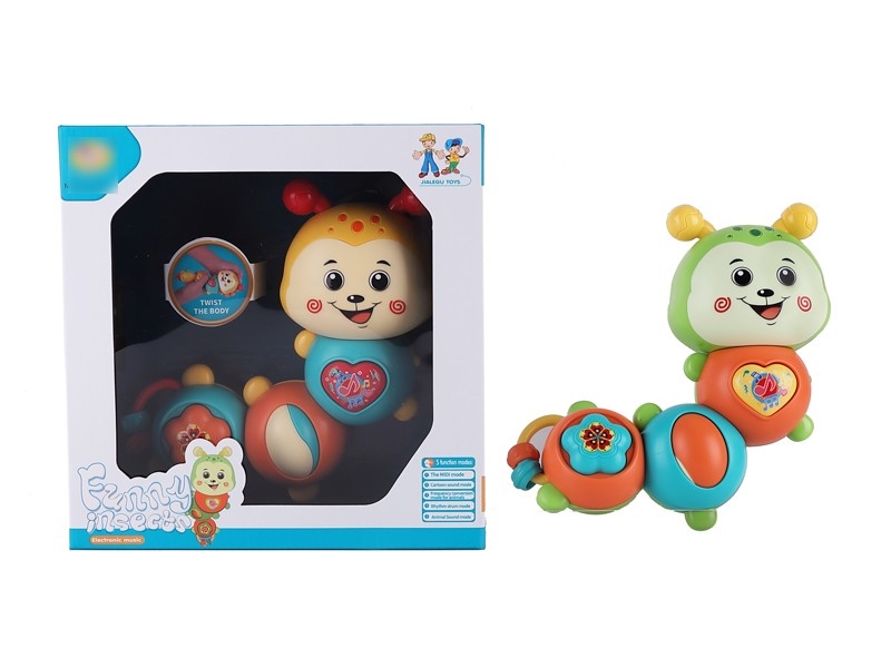 BABY RATTLE W/LIGHT & MUSIC NOT  INCLUDE BATTER，YELLOW/GREEN - HP1166554