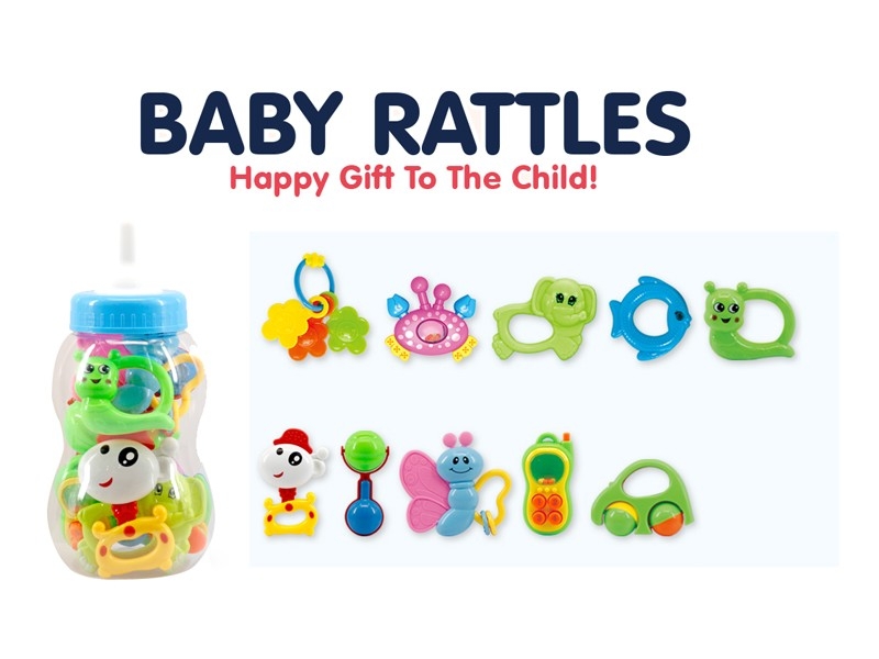 BABY RATTLES 10PCS - HP1166628