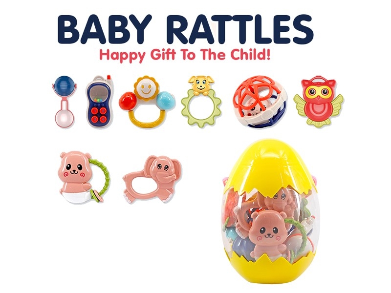 BABY RATTLES 8PCS - HP1166631