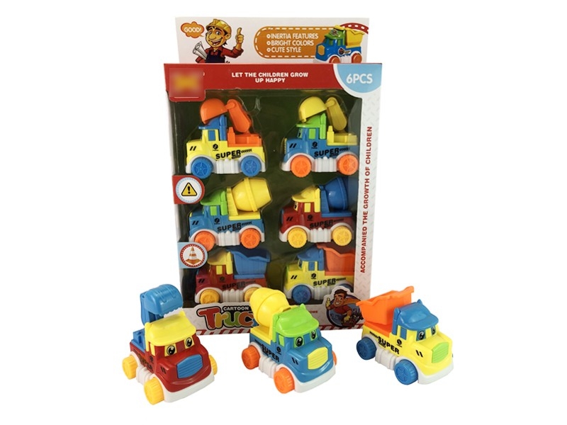 FRICTION CARTOON CAR 6PCS - HP1167205