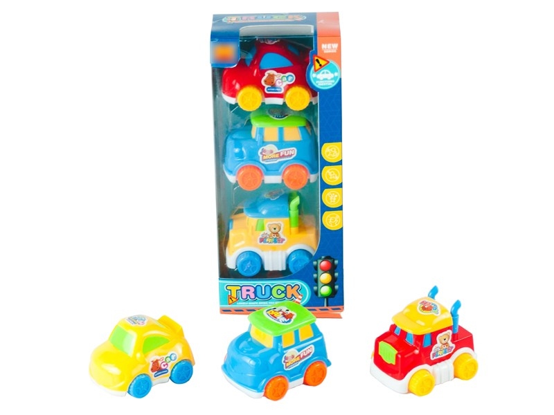FRICTION CARTOON CAR 3PCS - HP1167208