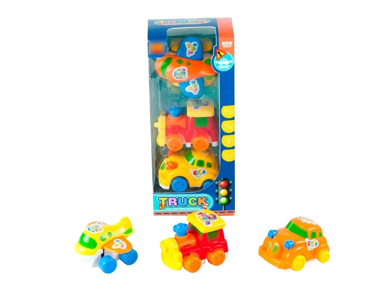 FRICTION CARTOON CAR 3PCS - HP1167209
