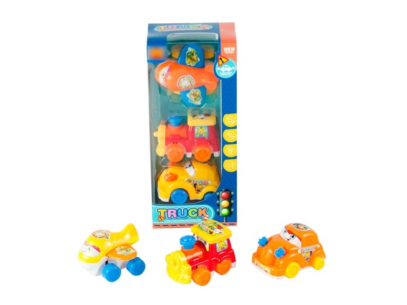 FRICTION CARTOON CAR 3PCS - HP1167210