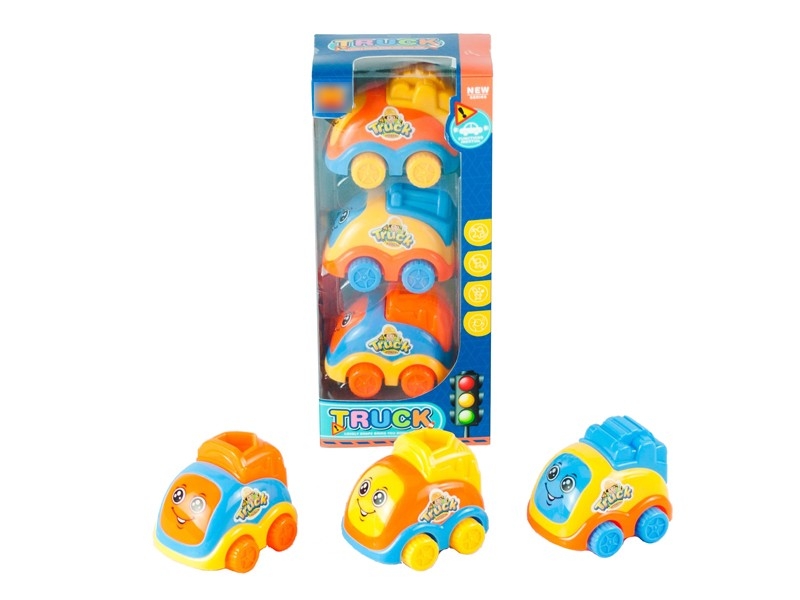 FRICTION CARTOON CAR 3PCS - HP1167211