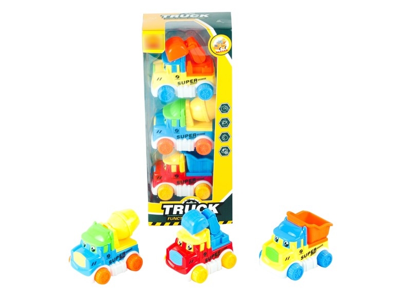 FRICTION CARTOON CAR 3PCS - HP1167212