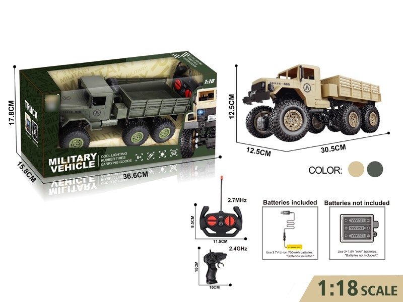 1:18 R/C TRUCKS，NOT INCLUDED BATTERY - HP1167429