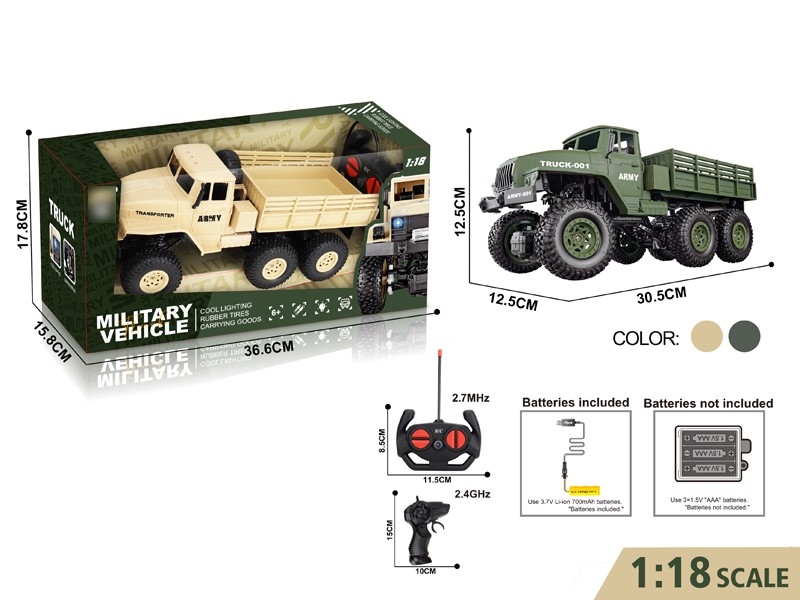 1:18 R/C TRUCKS，NOT INCLUDED BATTERY - HP1167430