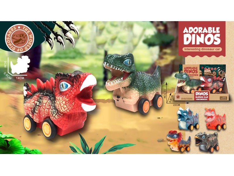 FREE WAY DINOSAUR CAR 2PCS/DISPLAY - HP1167741
