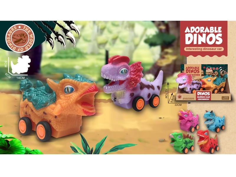 FREE WAY DINOSAUR CAR 2PCS/DISPLAY - HP1167742