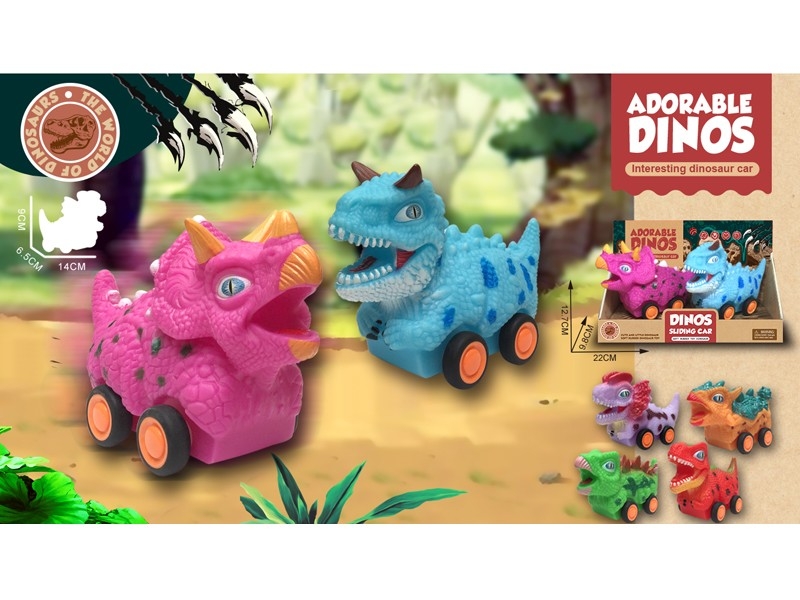 FREE WAY DINOSAUR CAR 2PCS/DISPLAY - HP1167743