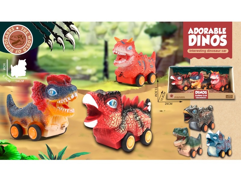 FREE WAY DINOSAUR CAR 3PCS/DISPLAY - HP1167745
